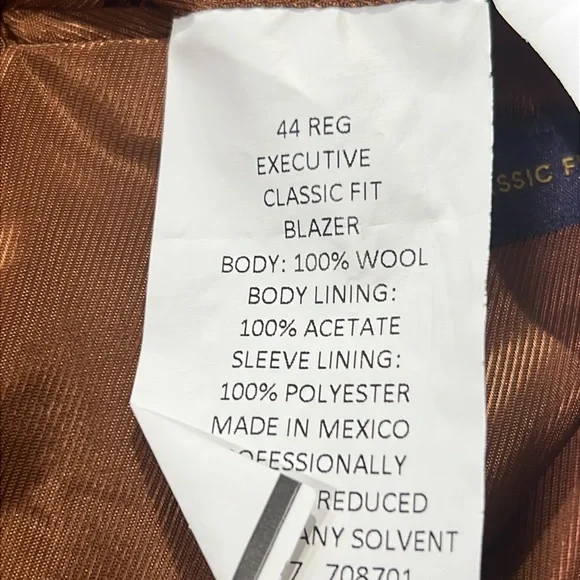 Men's Brown Blazer - Picture 8 of 9